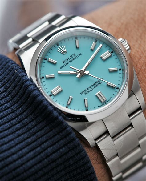 rolex oyster tiffany blue dial|Rolex tiffany blue price.